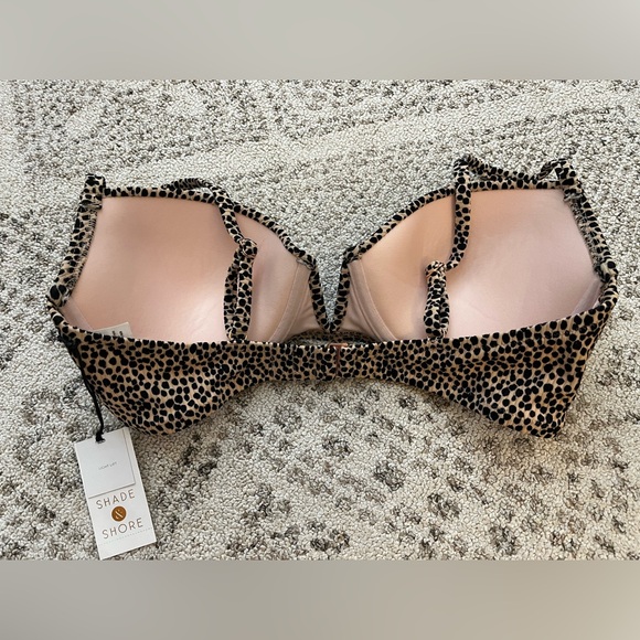 NWT Shade and Shore Light Lift Leopard Print Bra - Picture 3 of 6